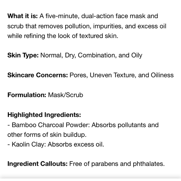 NEW FULL SIZE CLINIQUE ALL ABOUT CLEAN 2in1 CHARCOAL MASK+SCRUB 100ml - Picture 7 of 9